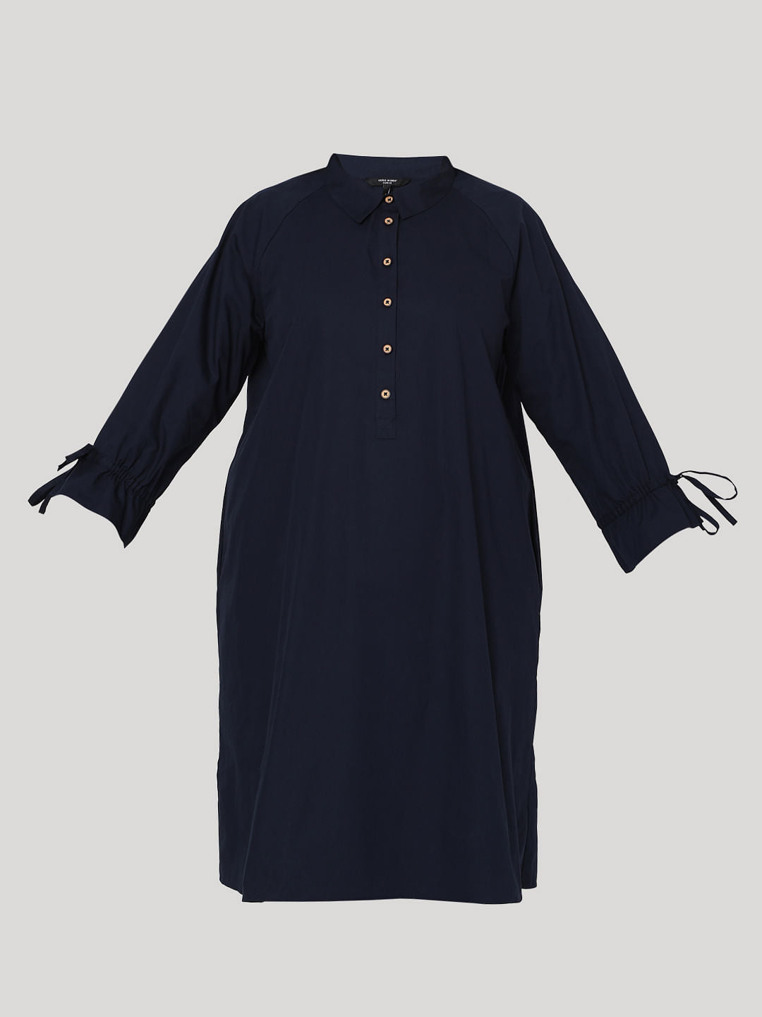 Curve Blue Shirt Dress
