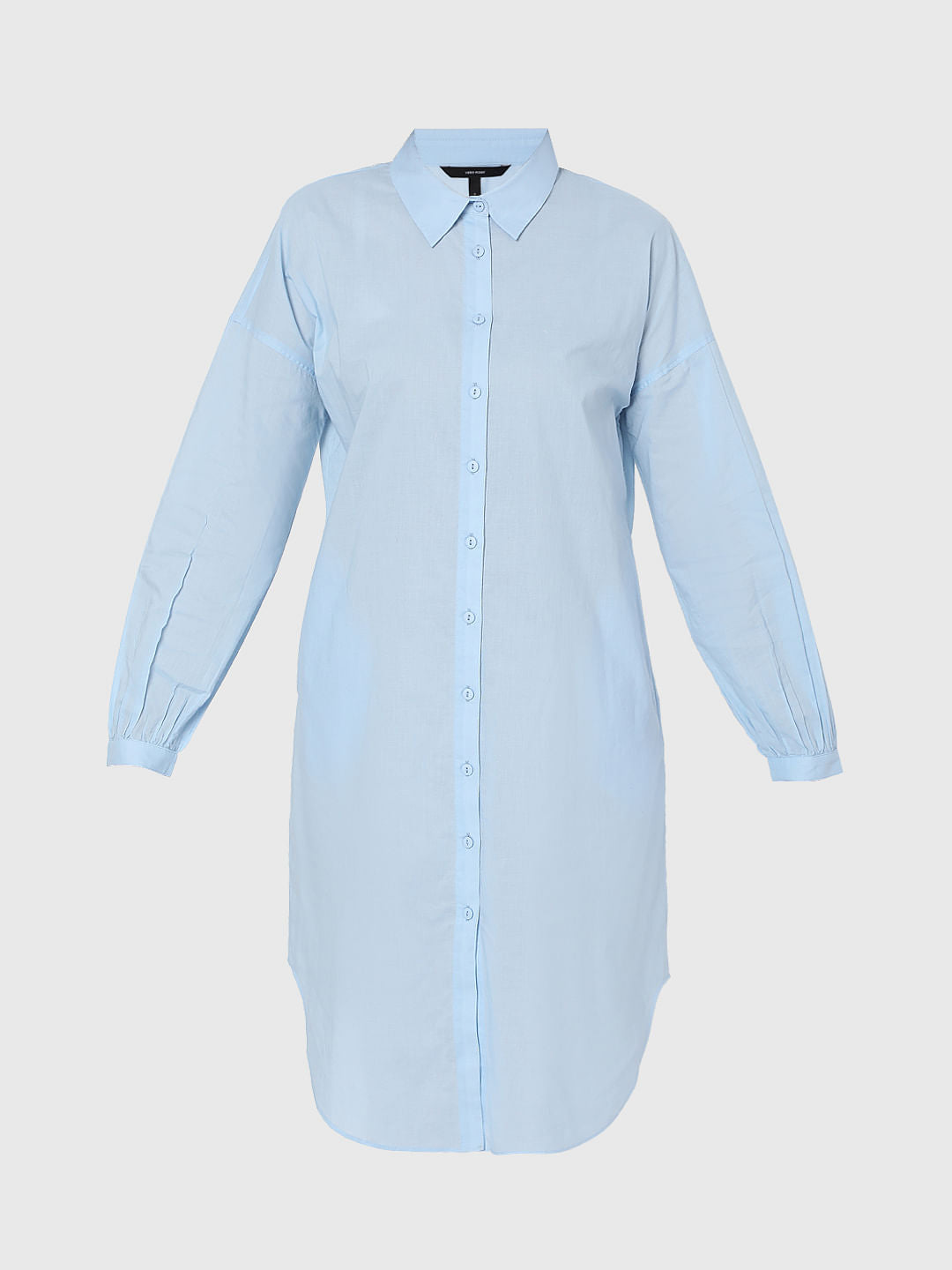 Blue Tunic Shirt Dress