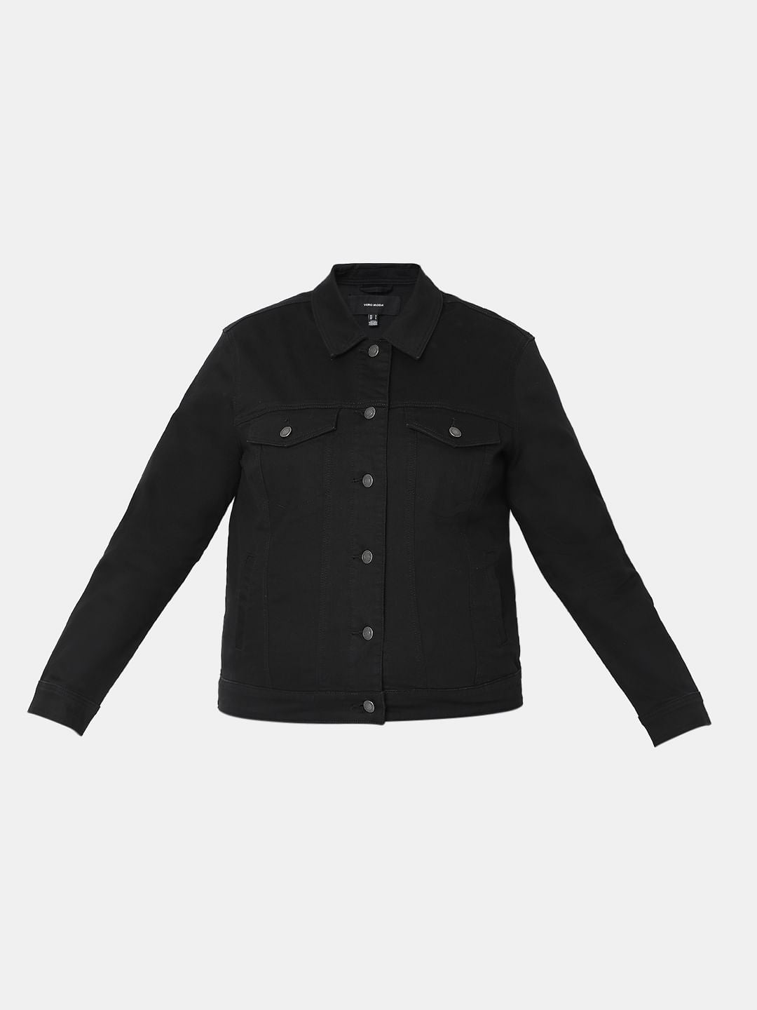 Curve Black Denim Jacket