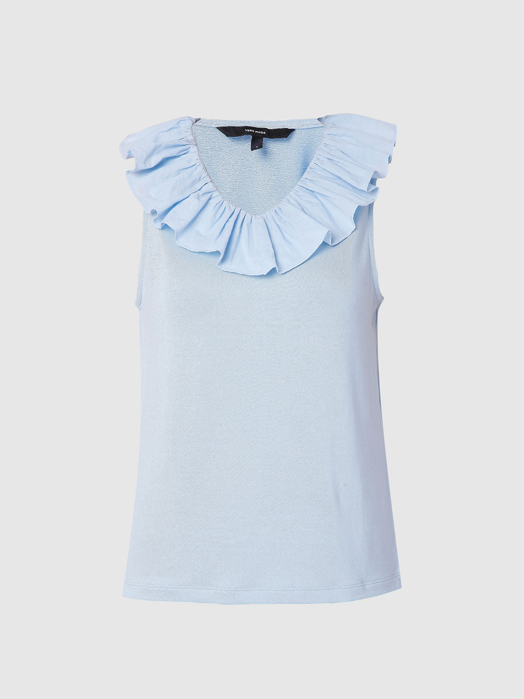 Blue Nit Frill Top