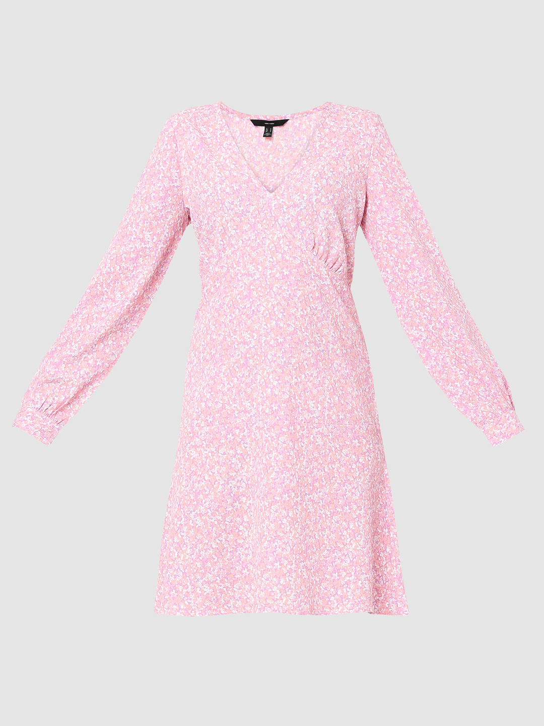 Lilac Floral Print Shift Dress