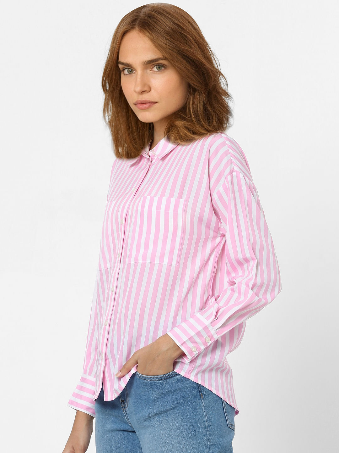 Pink Striped Shirt