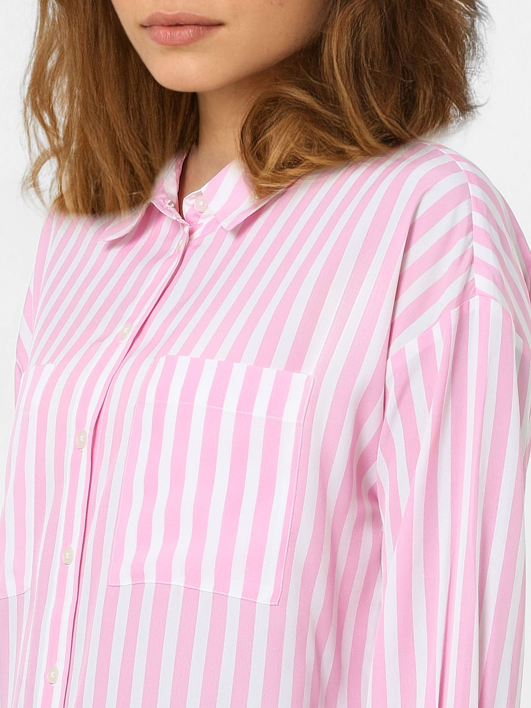 Pink Striped Shirt