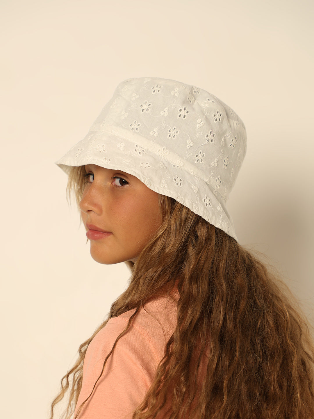 GIRLS Cotton Bucket Hat - S/M