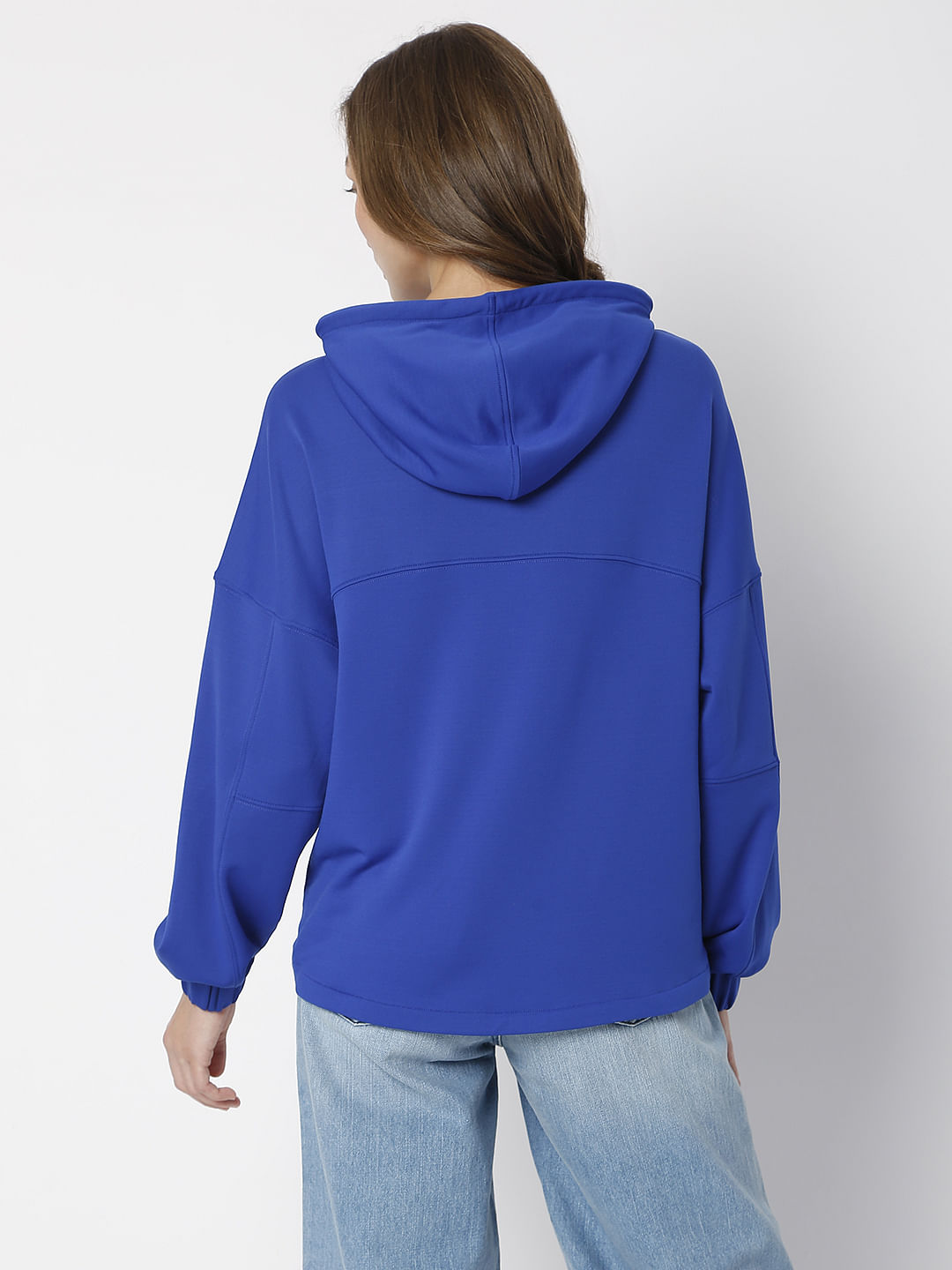 Blue Hooded Co-Ord Set Sweatshirt
