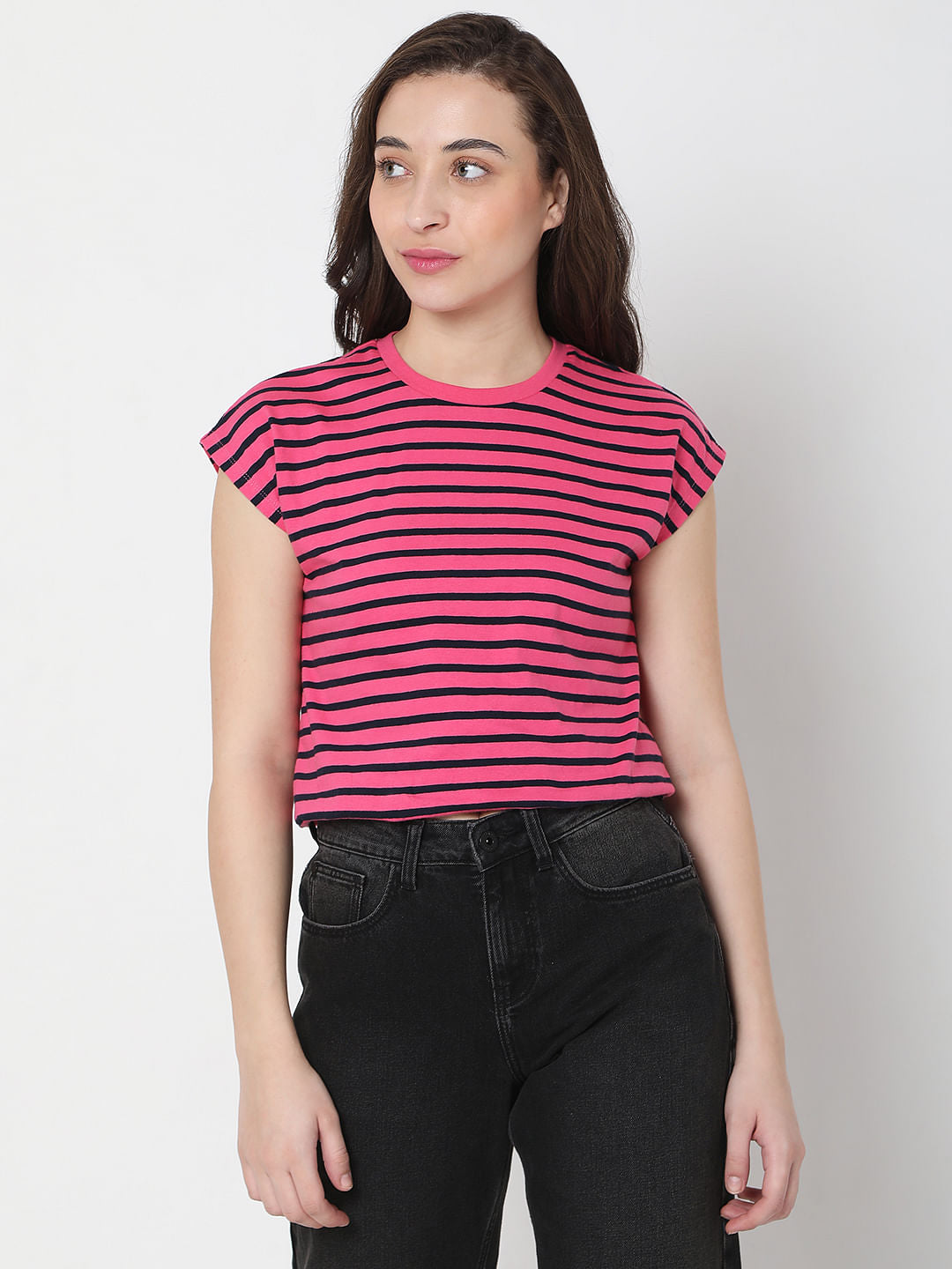 Pink Striped T-Shirt
