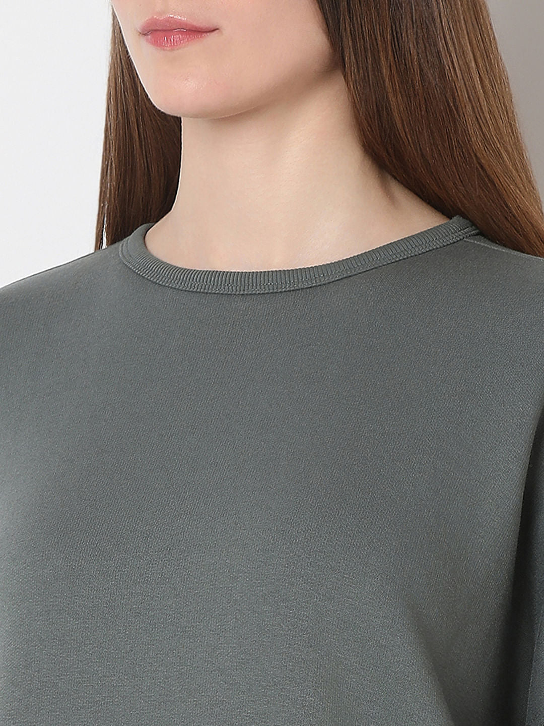 Green Relaxed Sweatshirt
