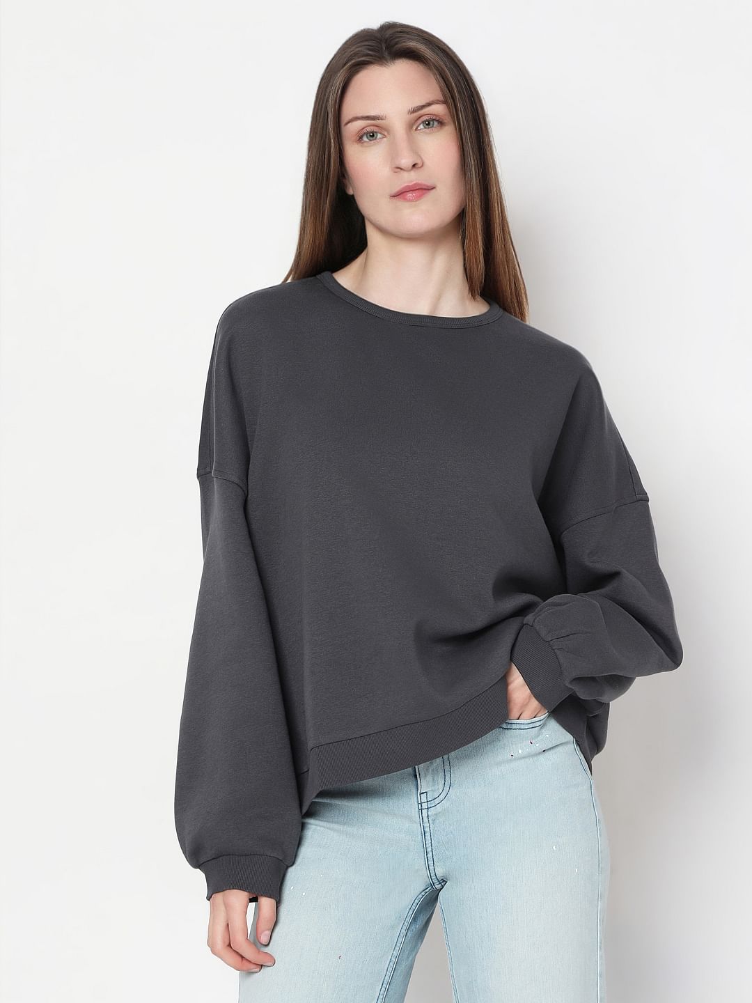 Grey Relaxed Sweatshirt