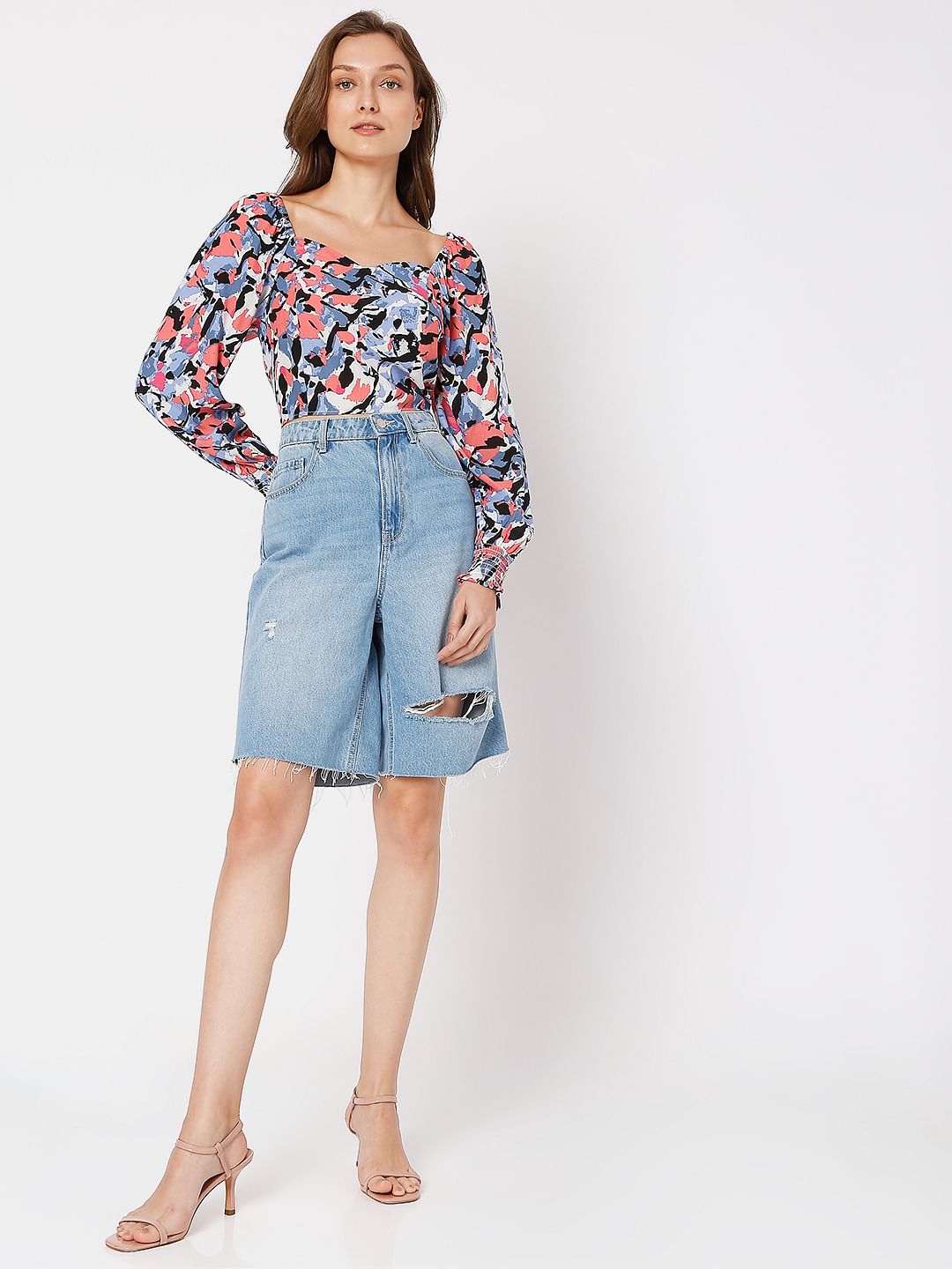 Multi-Colour Crop Top