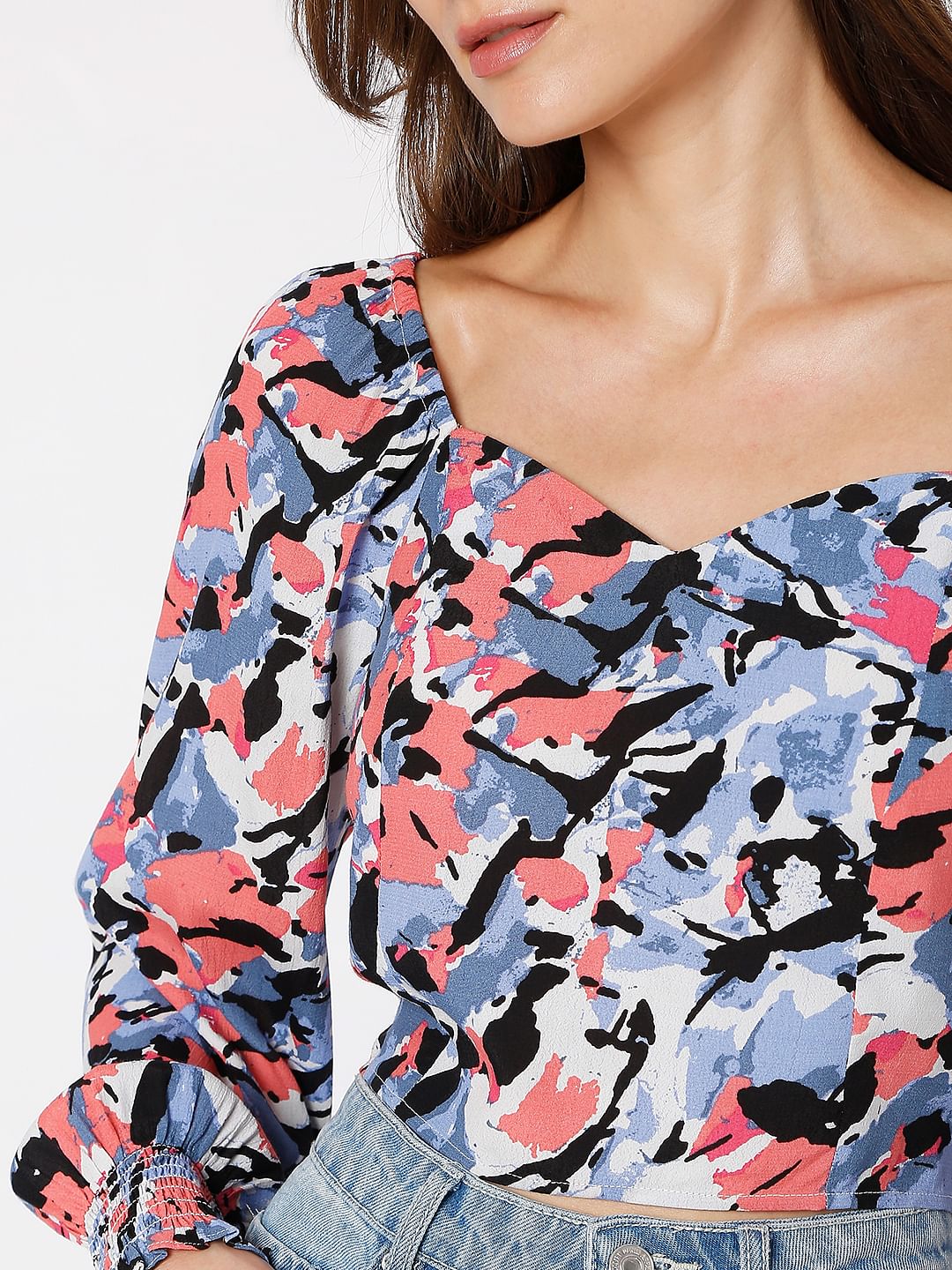 Multi-Colour Crop Top