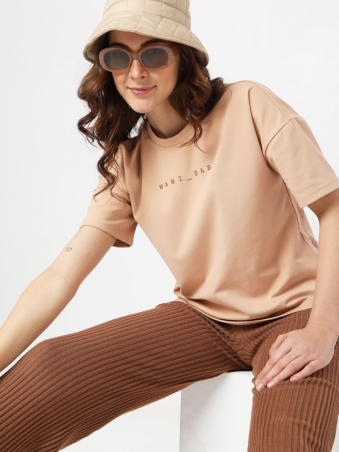 Peach Brown T-Shirt