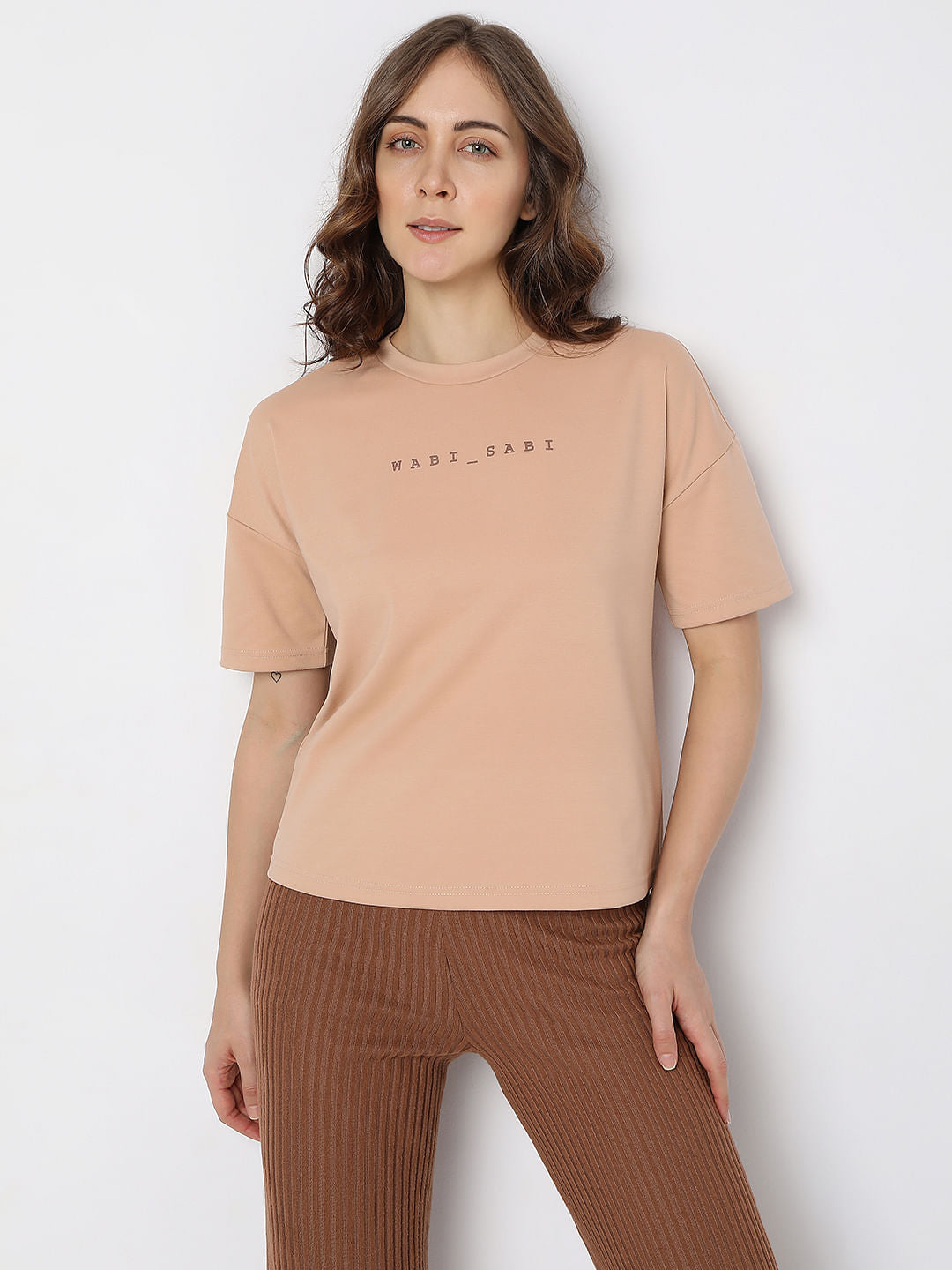 Peach Brown T-Shirt
