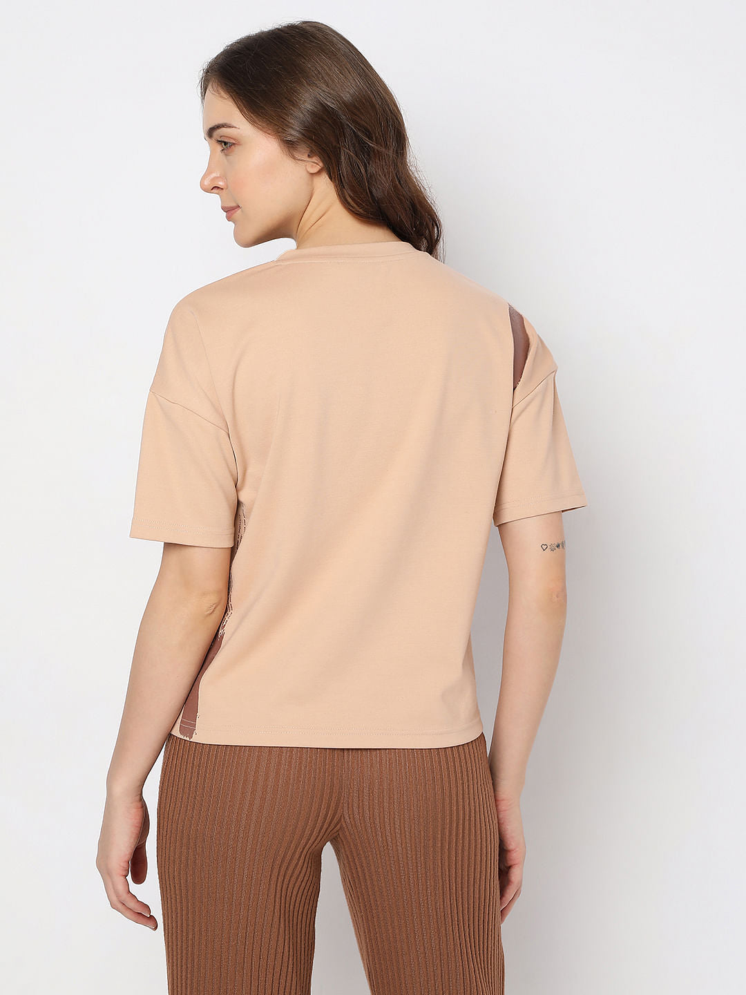 Peach Brown T-Shirt