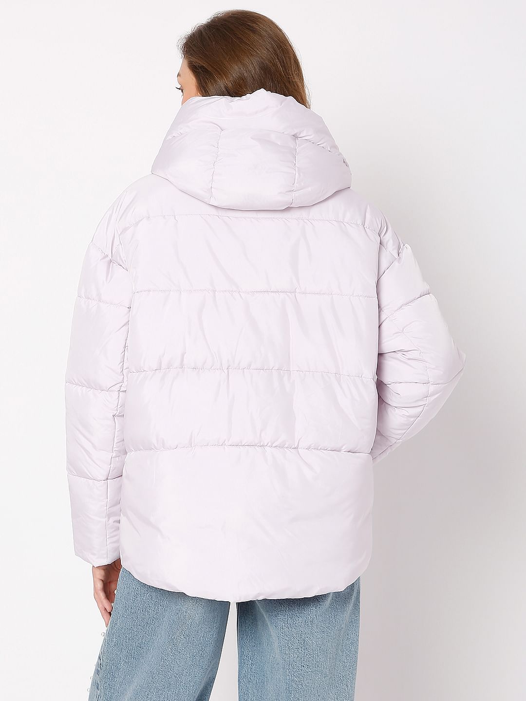 Lilac Hooded Puffer Jacket