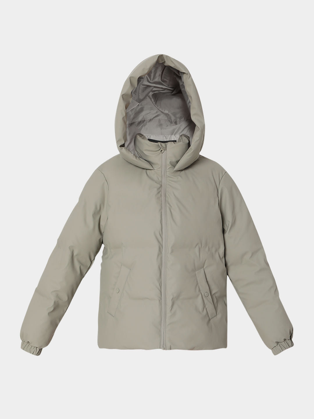 Green Hooded Puffer Jacket