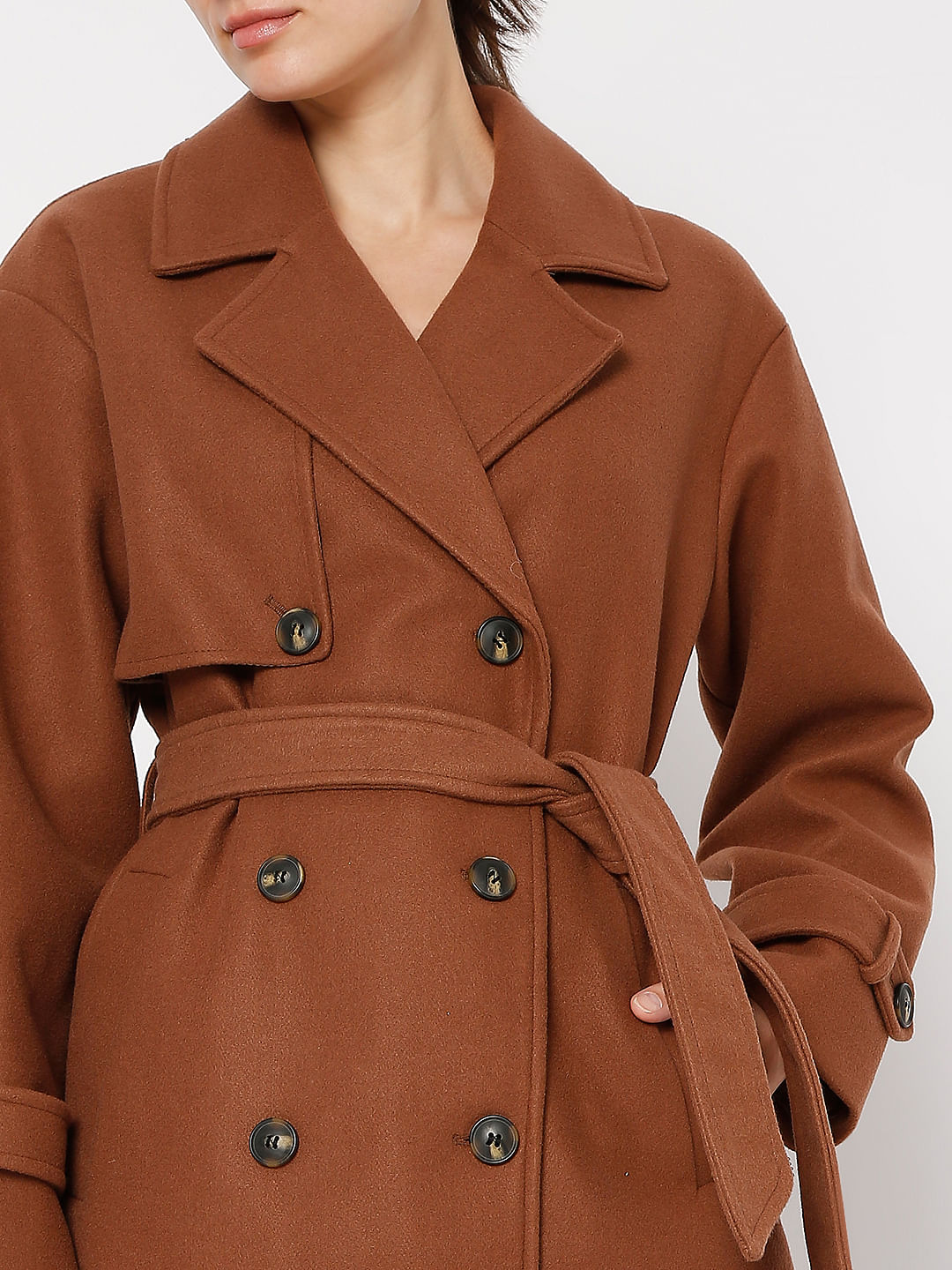 Brown Long Trench Coat