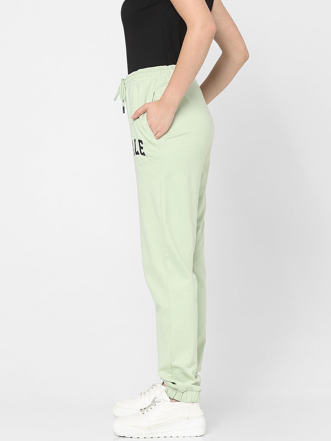 Green High Rise Co-Ord Set Joggers