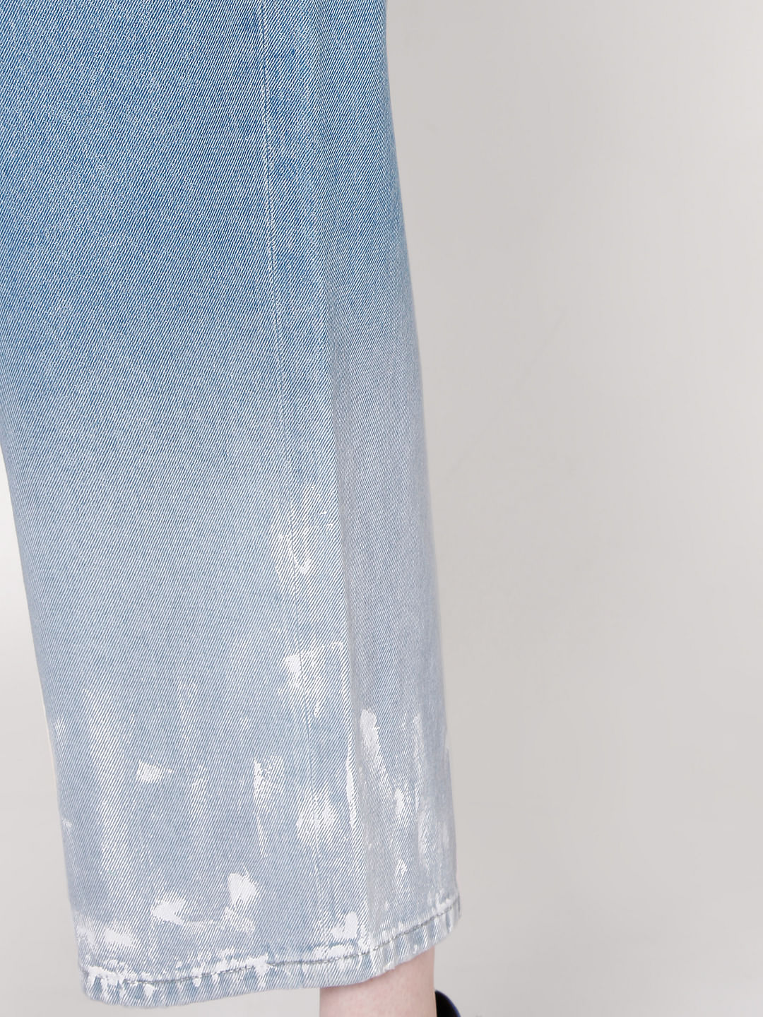Blue High Rise Ombre Flared Jeans