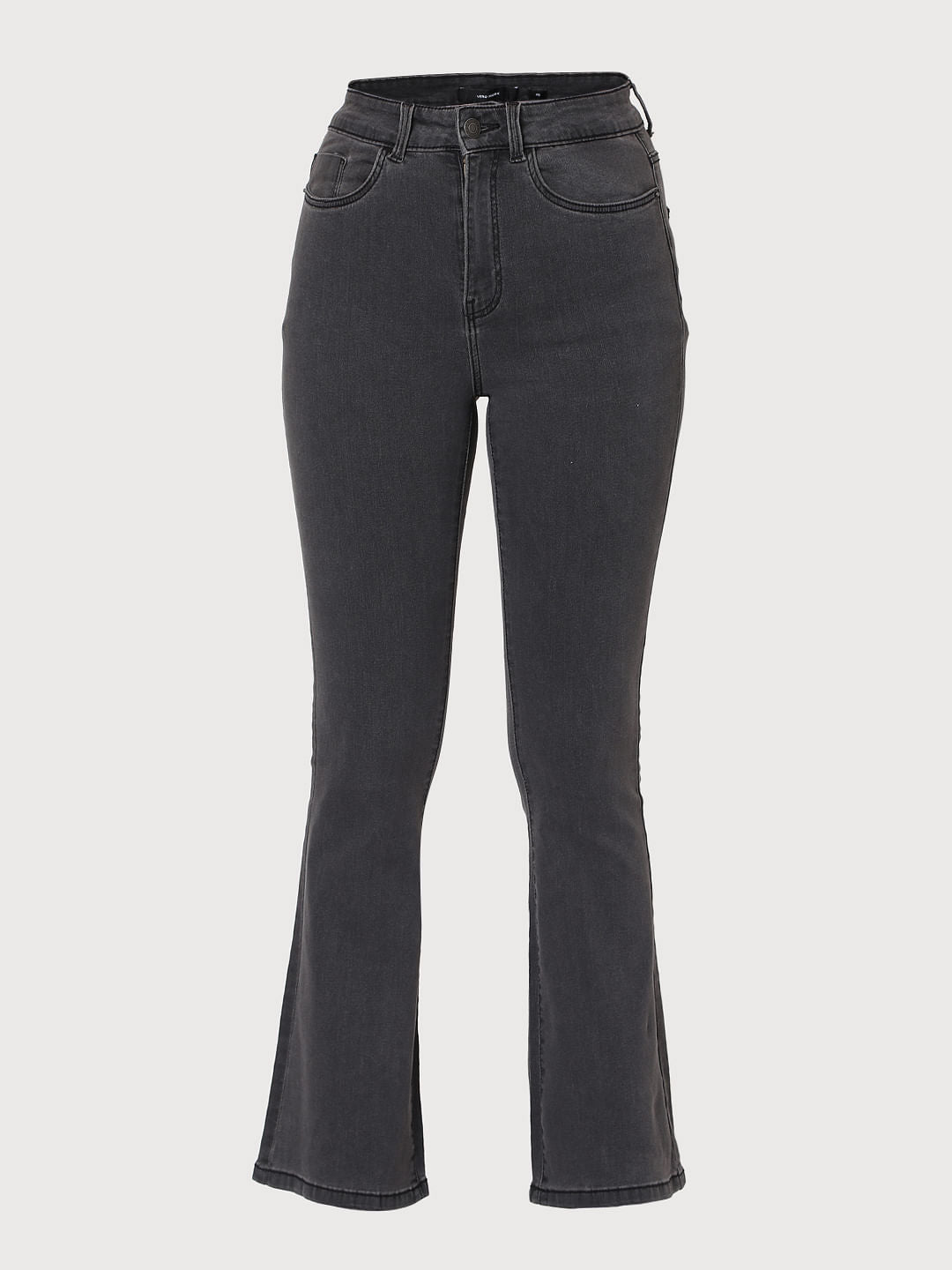 Black High Rise Bootcut Jeans