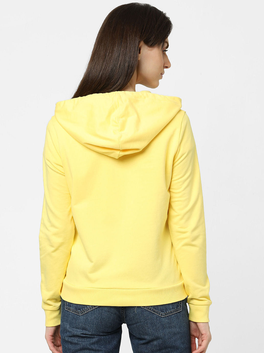 Yellow Graphic Print Sweatshirt