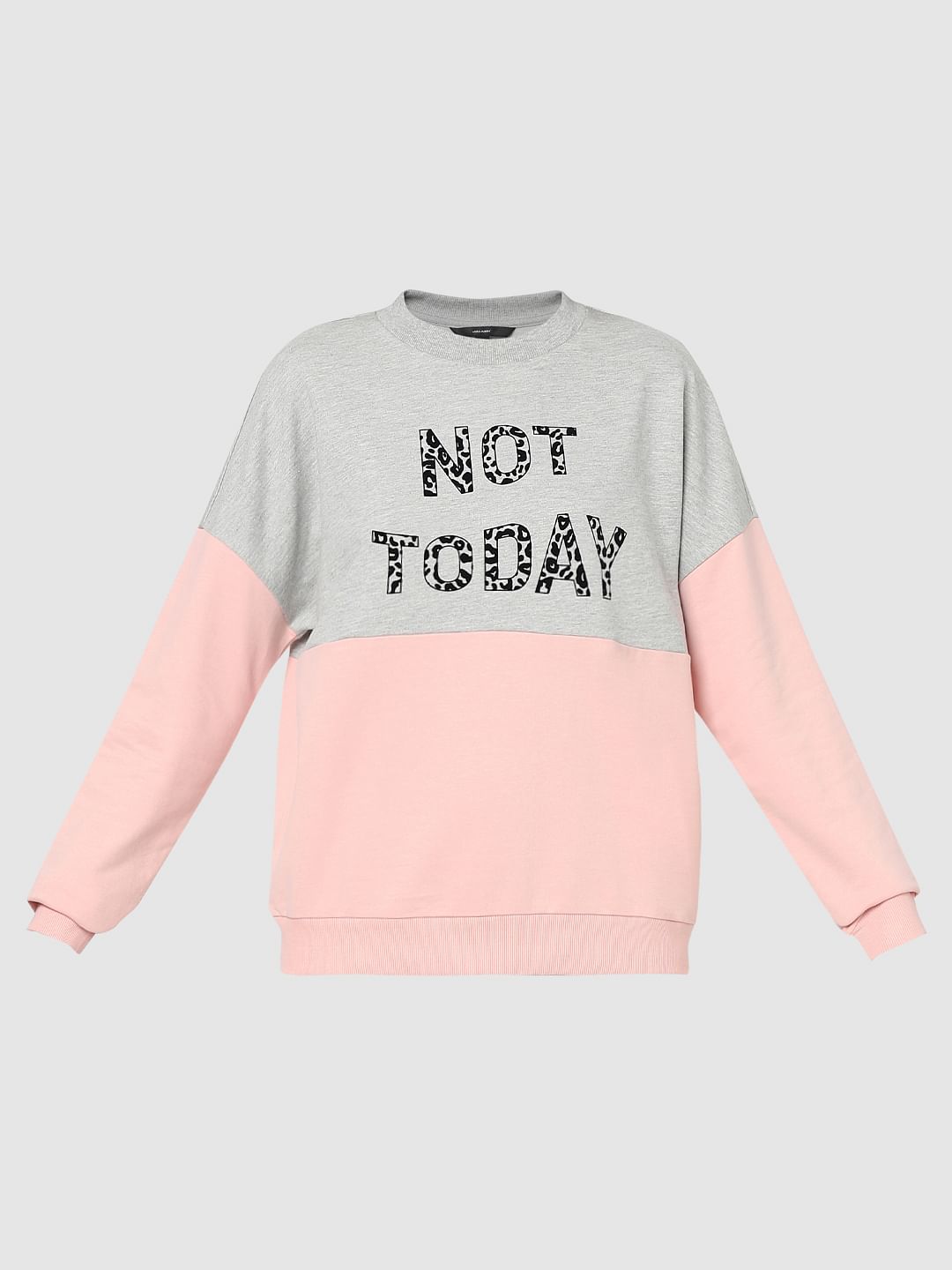 Pink Colourblocked Sweatshirt