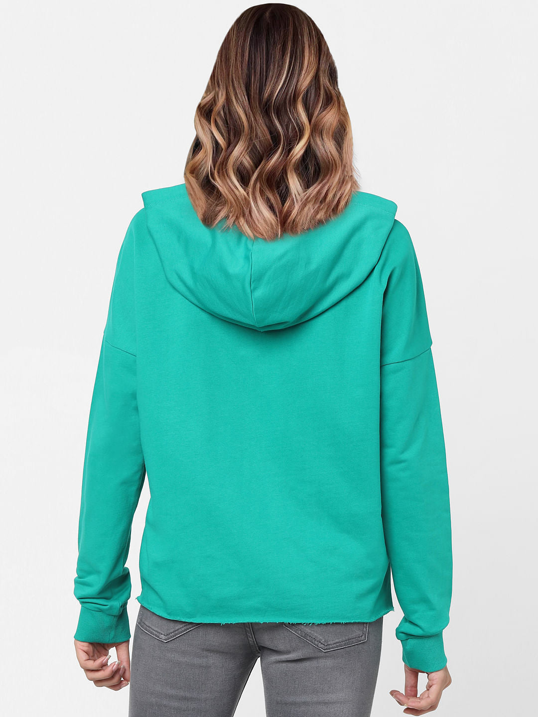 Green Typographic Print Sweatshirt