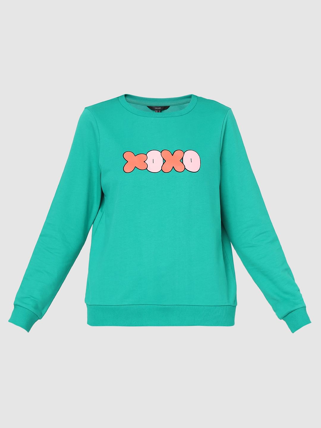 Green Printed Sweatshirt