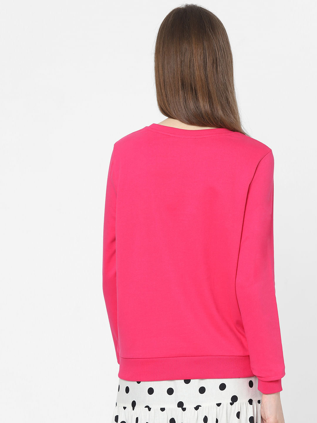 Pink Printed Sweatshirt