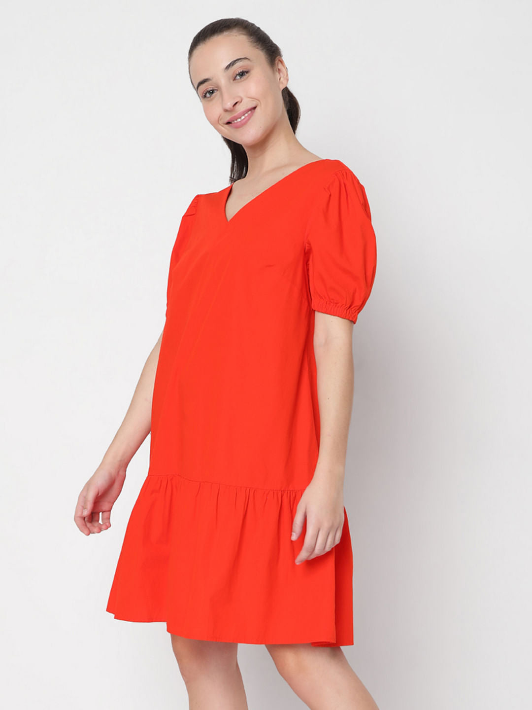 Red Shift Dress