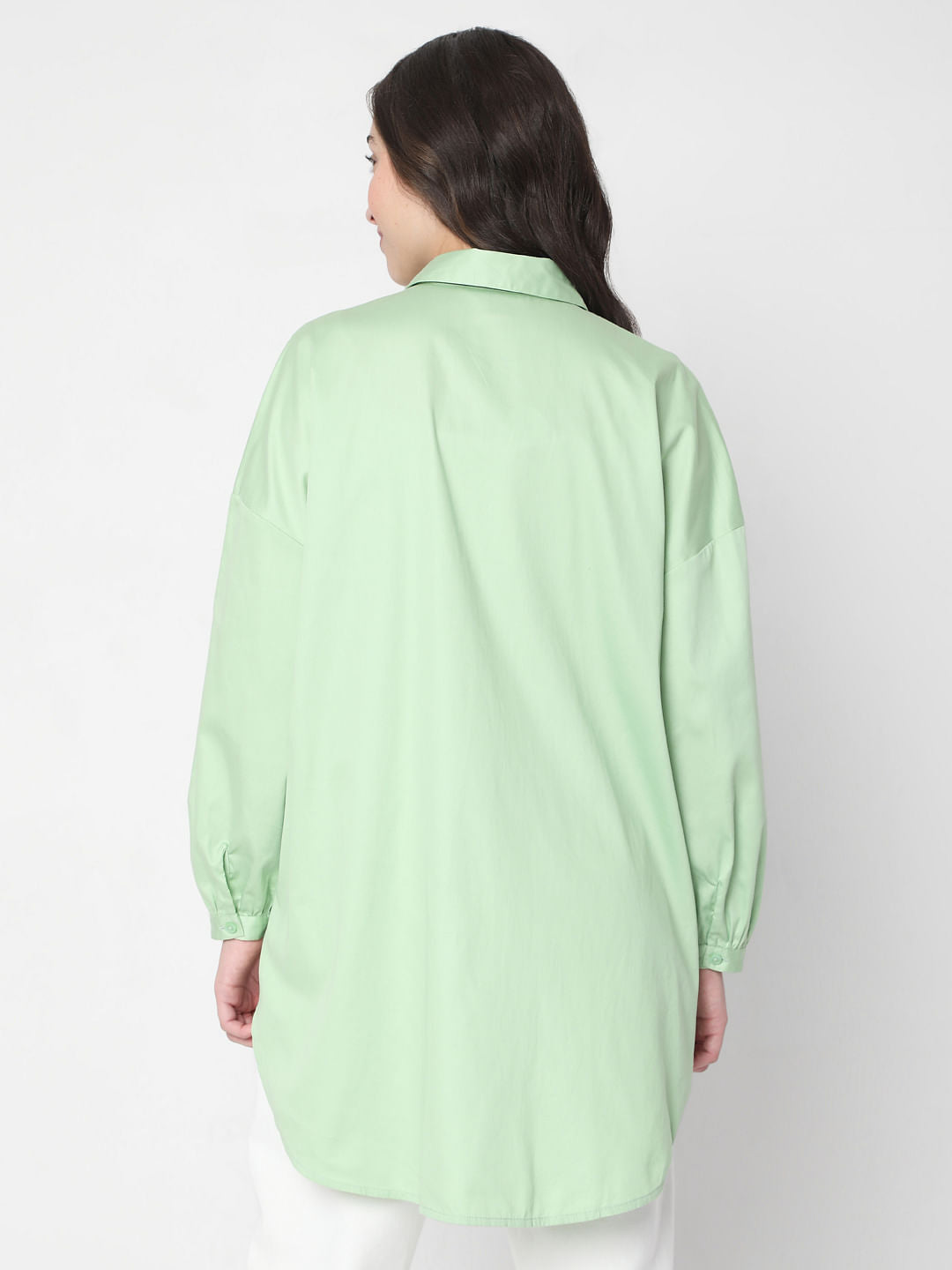 Green High Low Shirt