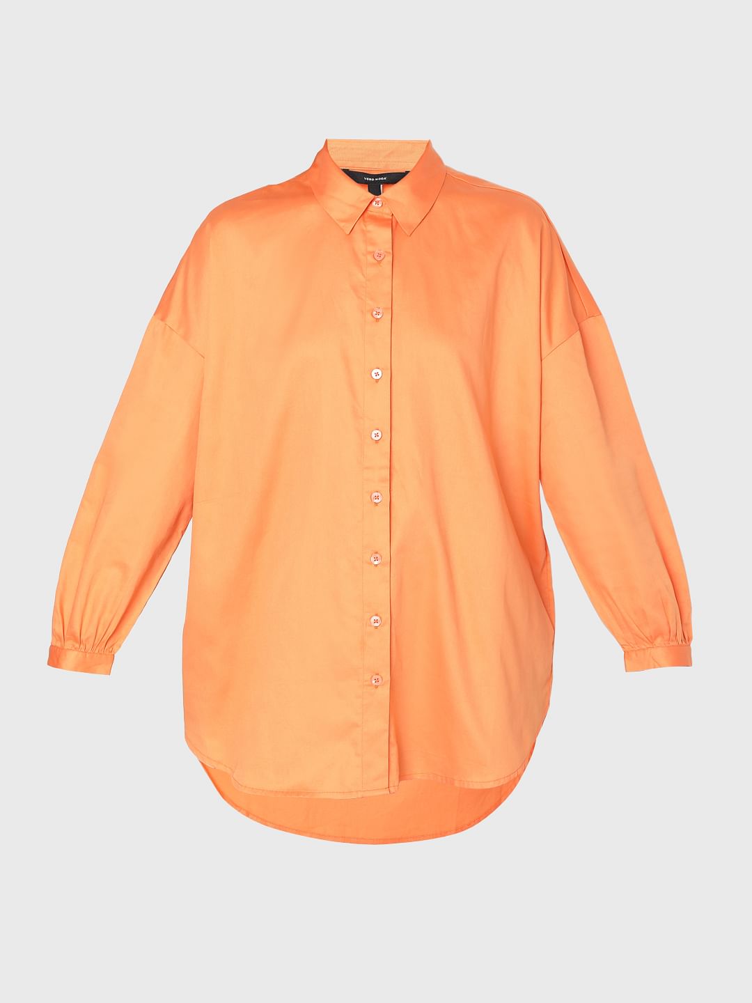 Orange High Low Shirt
