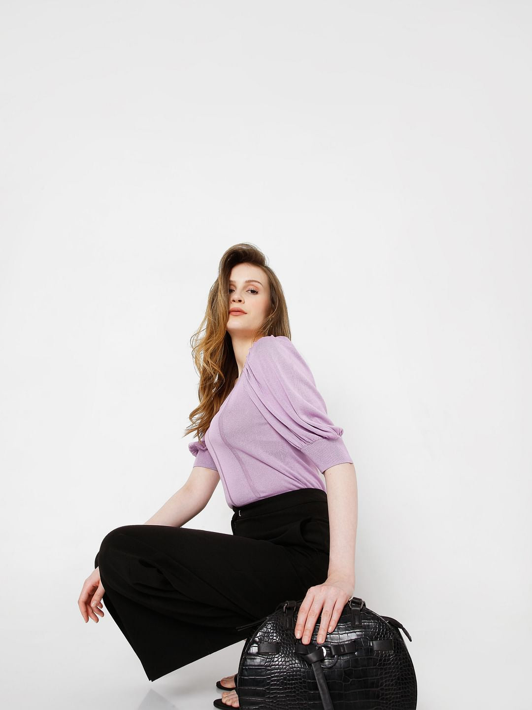 Lilac Knit Top