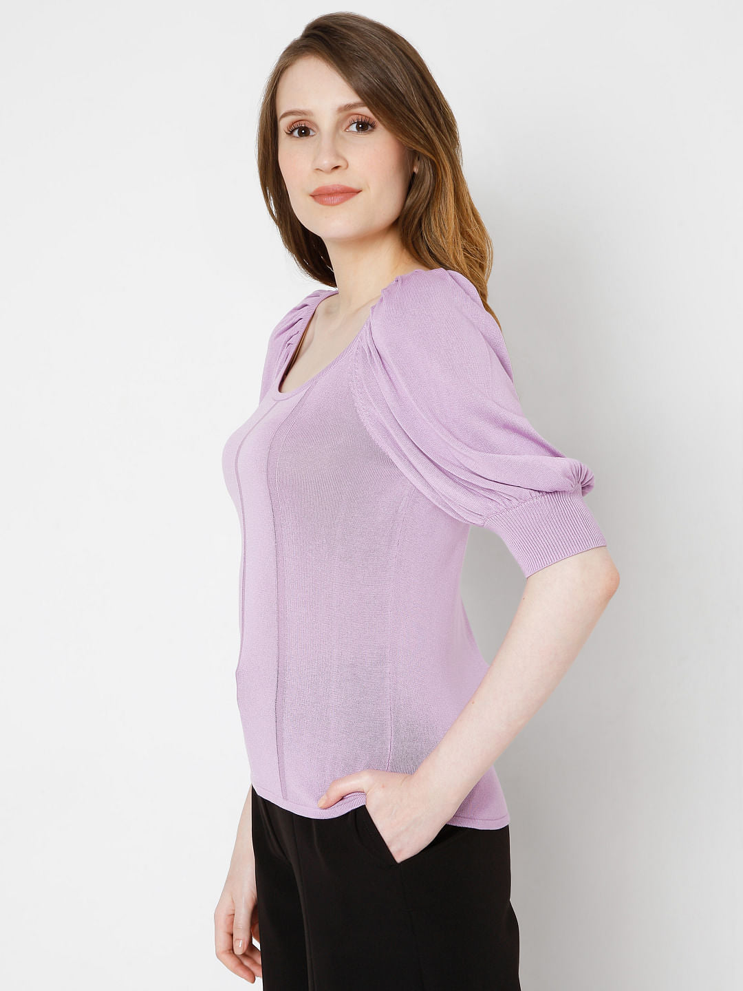 Lilac Knit Top