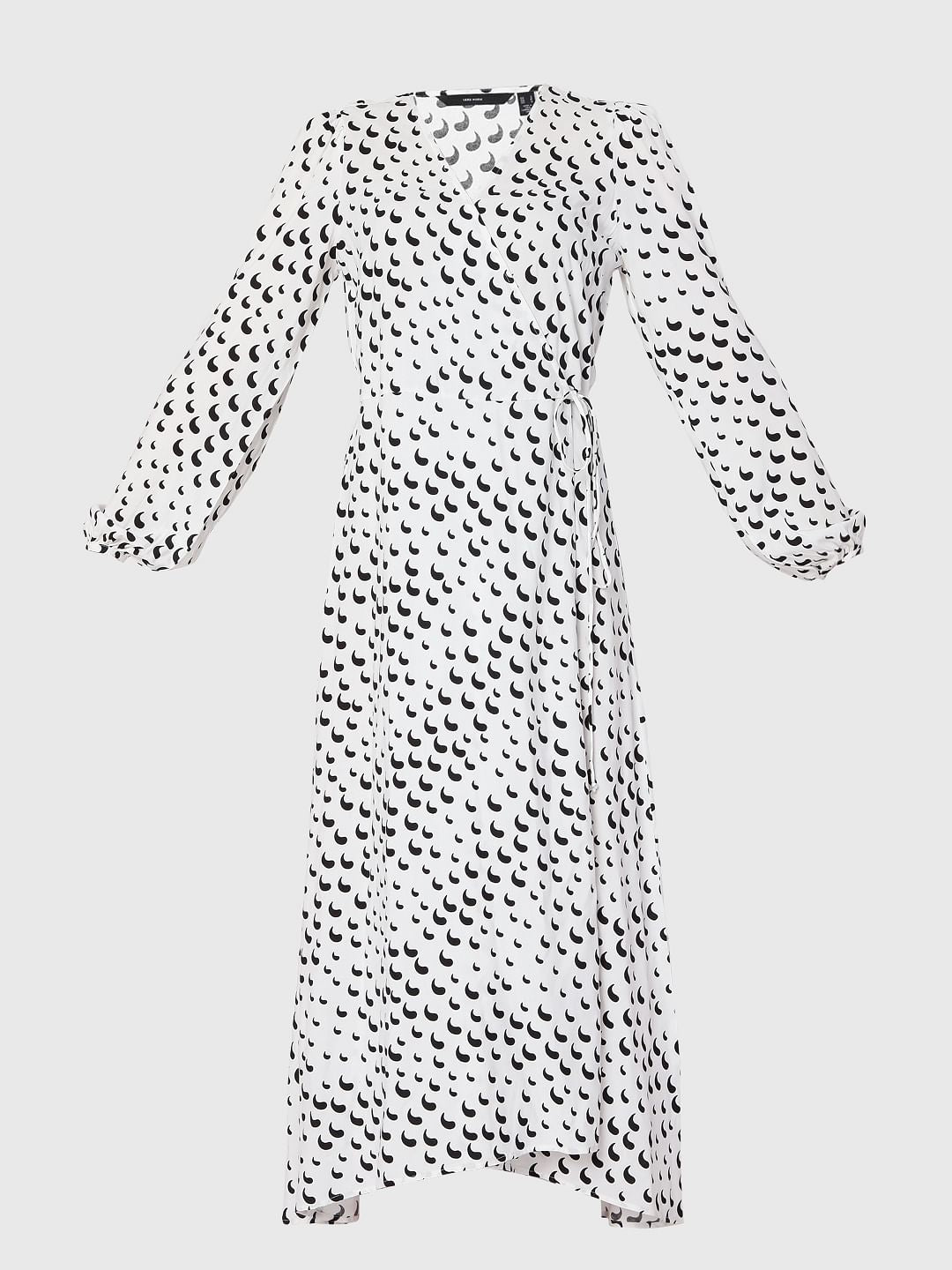 White Printed Maxi Dress