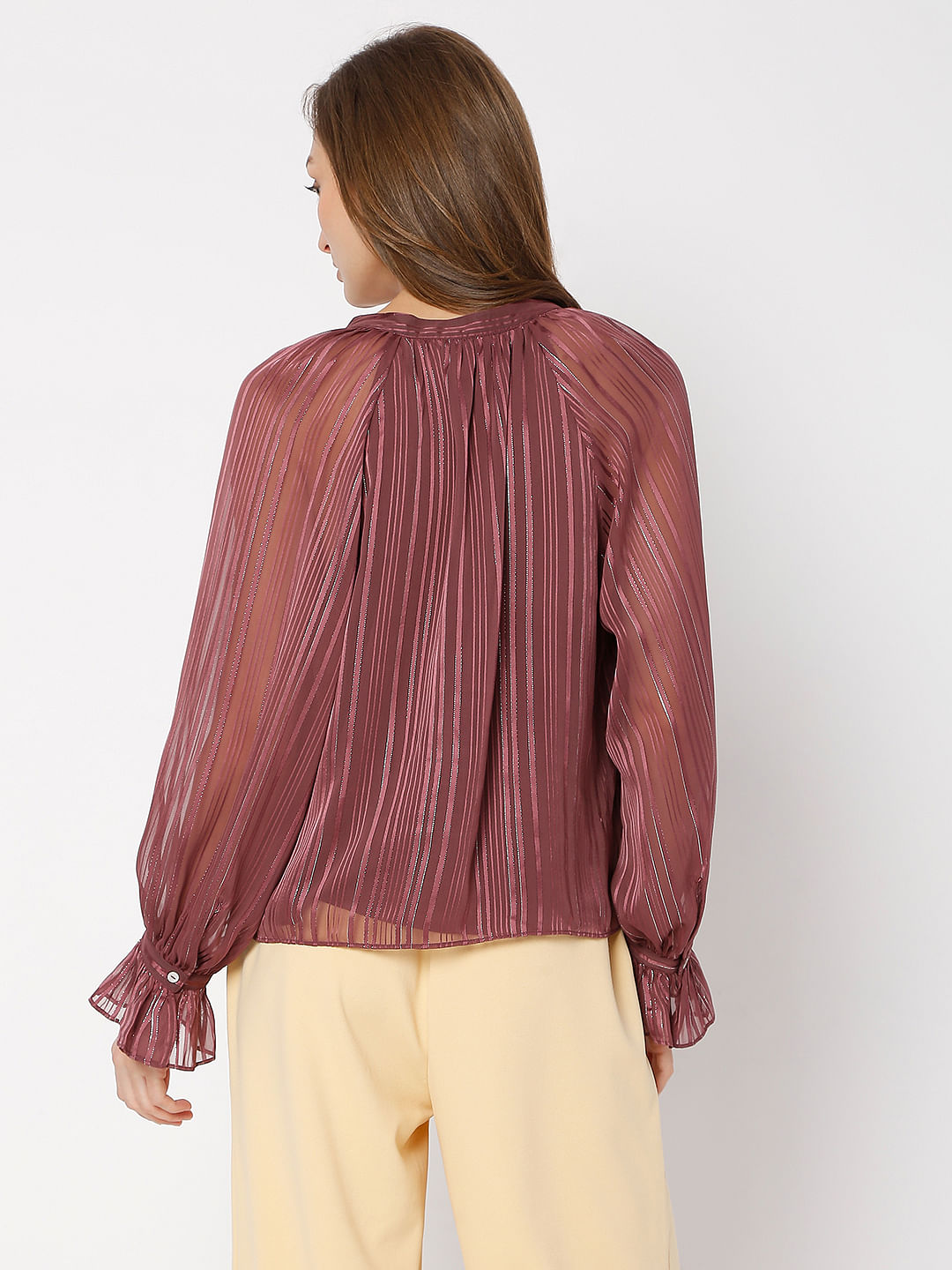 Violet Striped Top