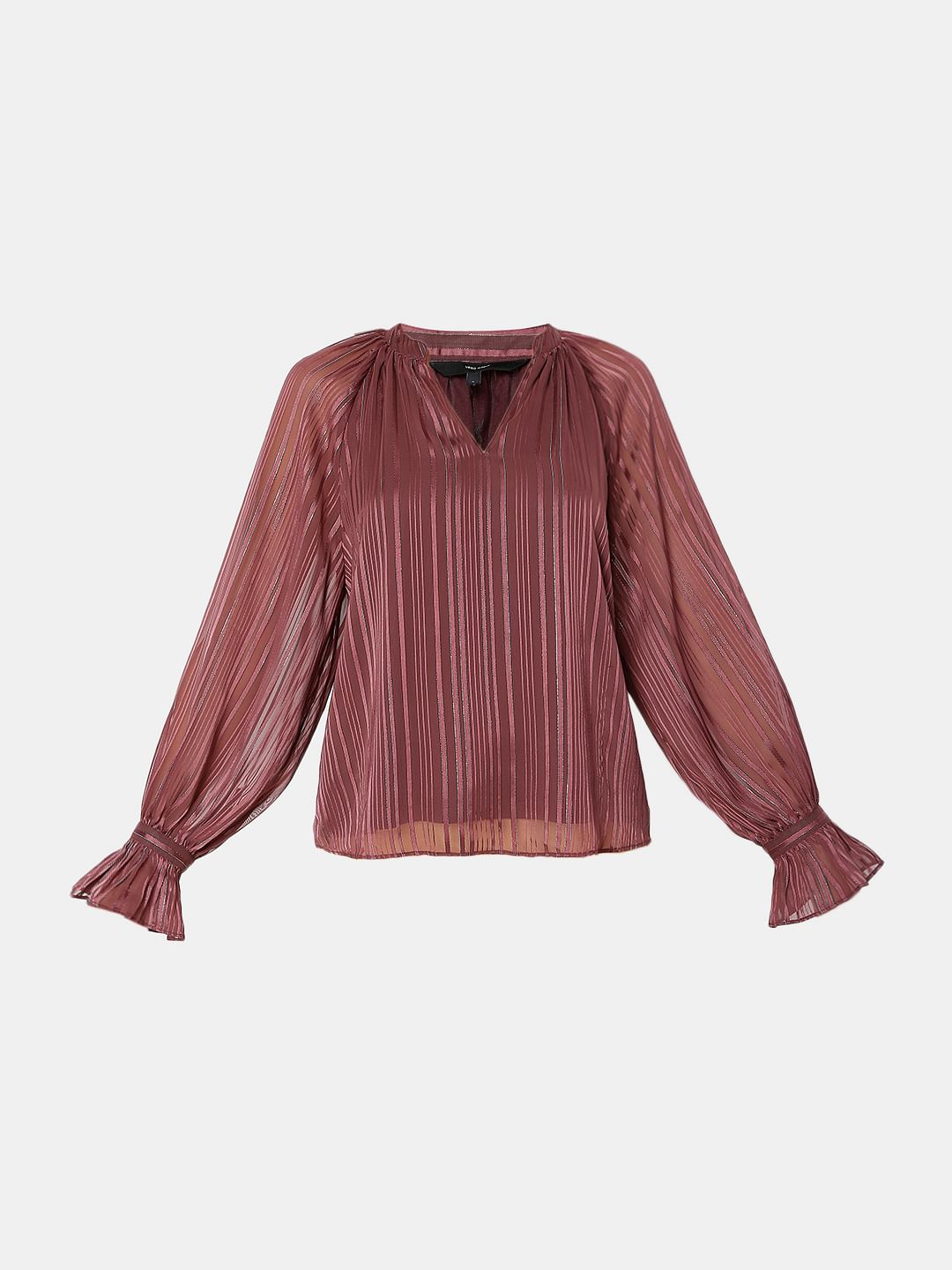 Violet Striped Top