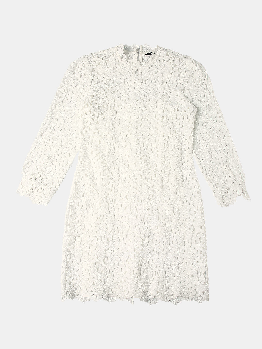 White Lace Shift Dress