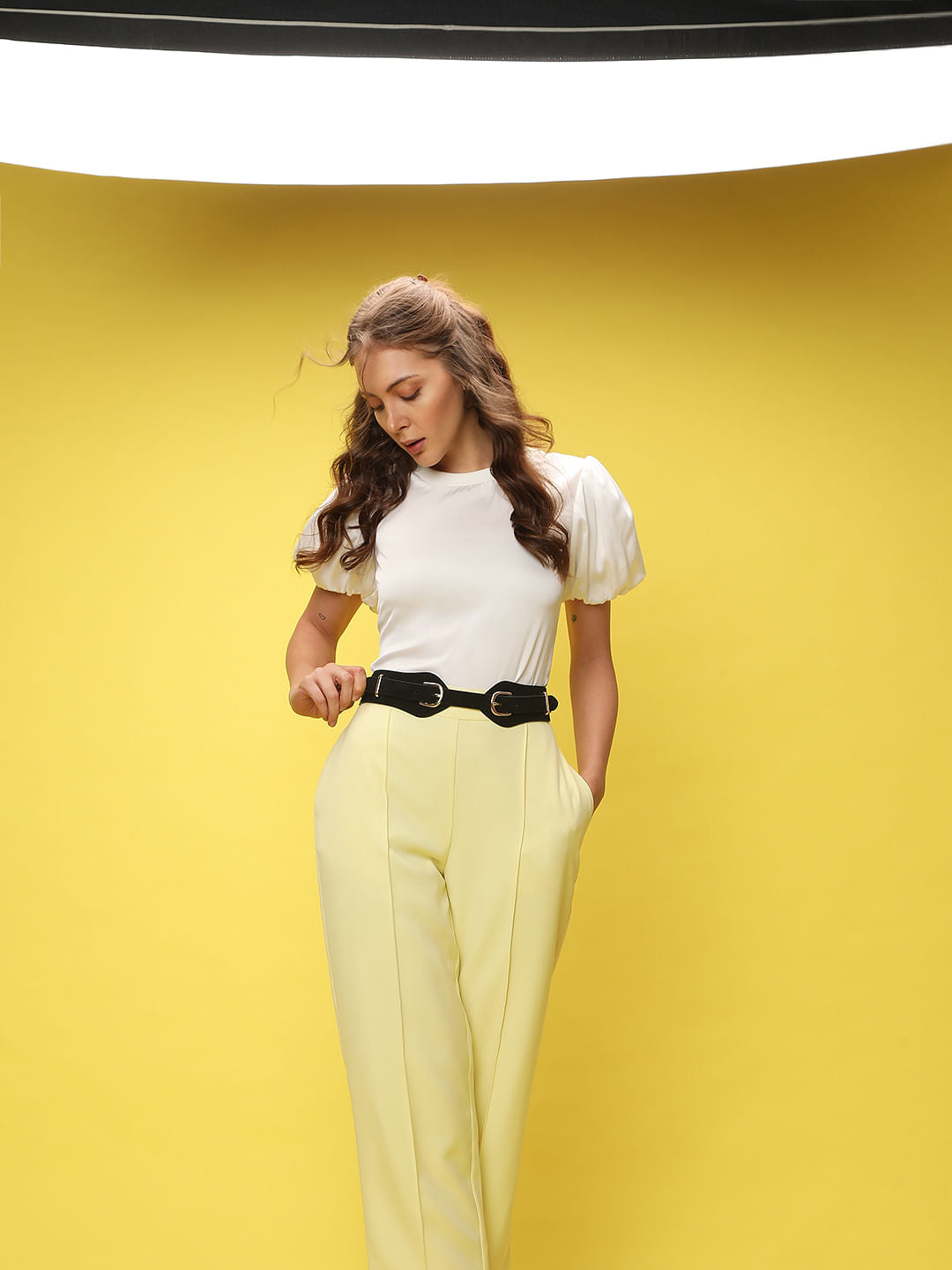 Black Suede Waist Belt