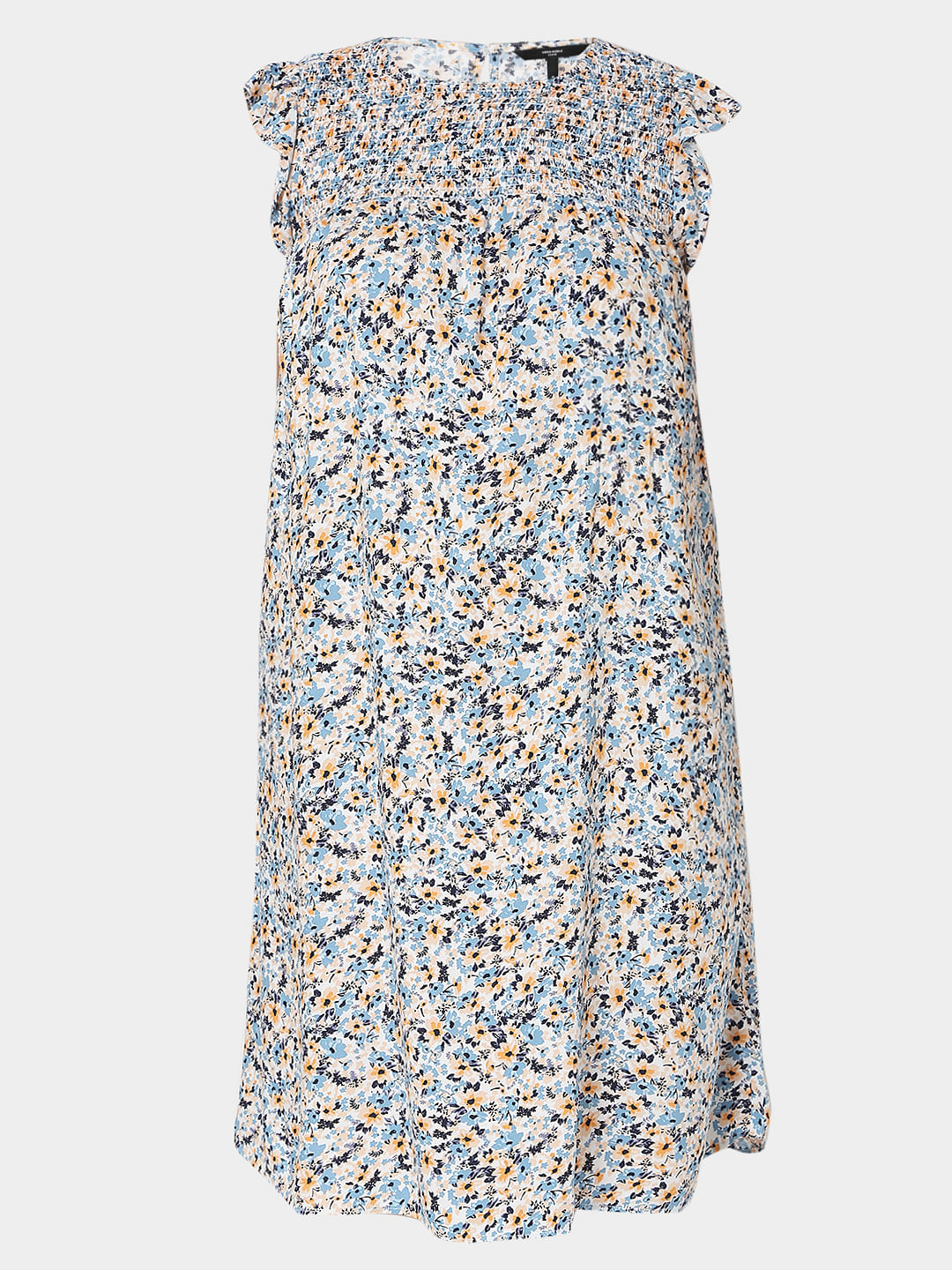Curve Blue Floral Shift Dress