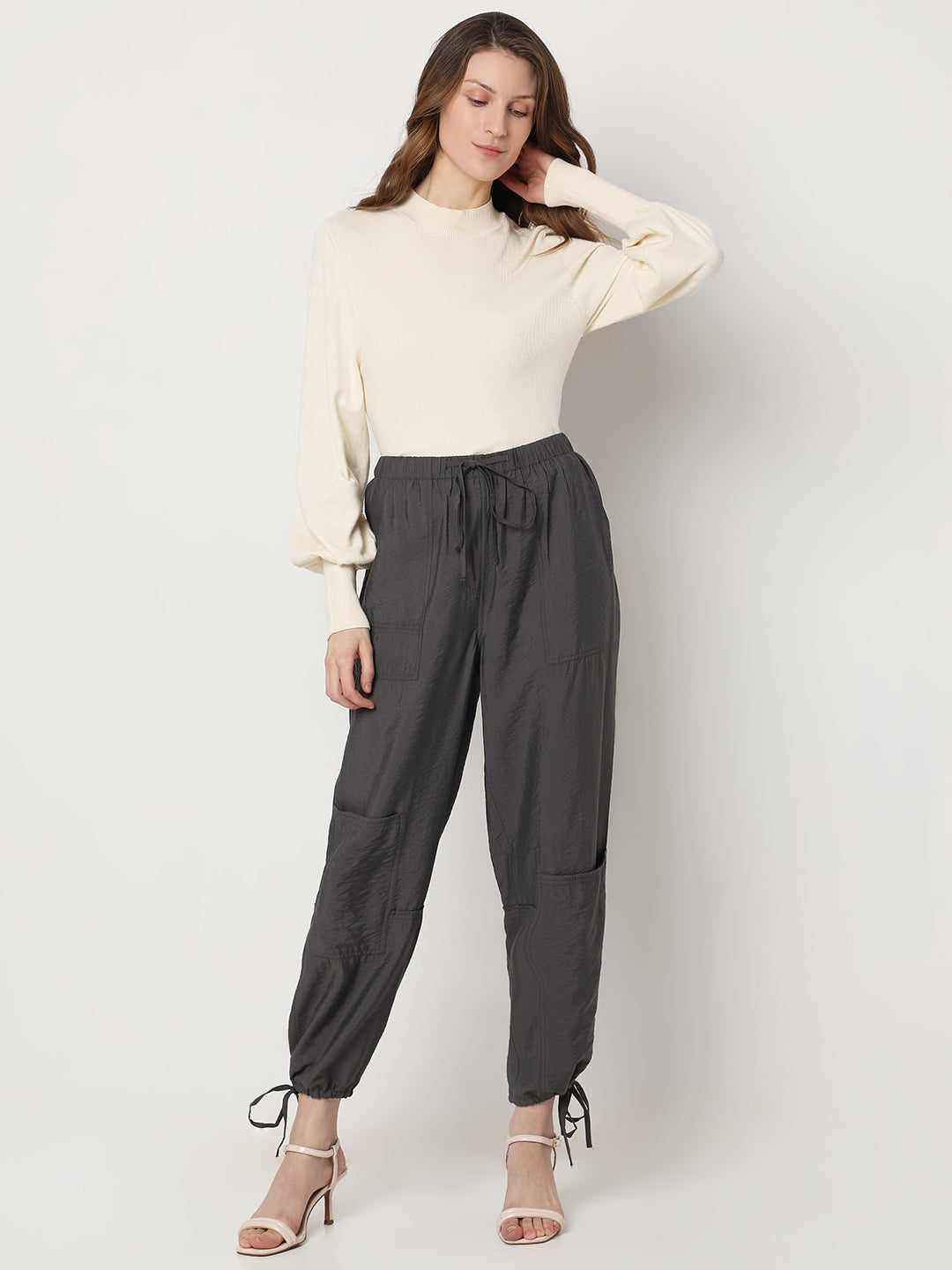 VERO MODA Brown Regular Fit Trousers