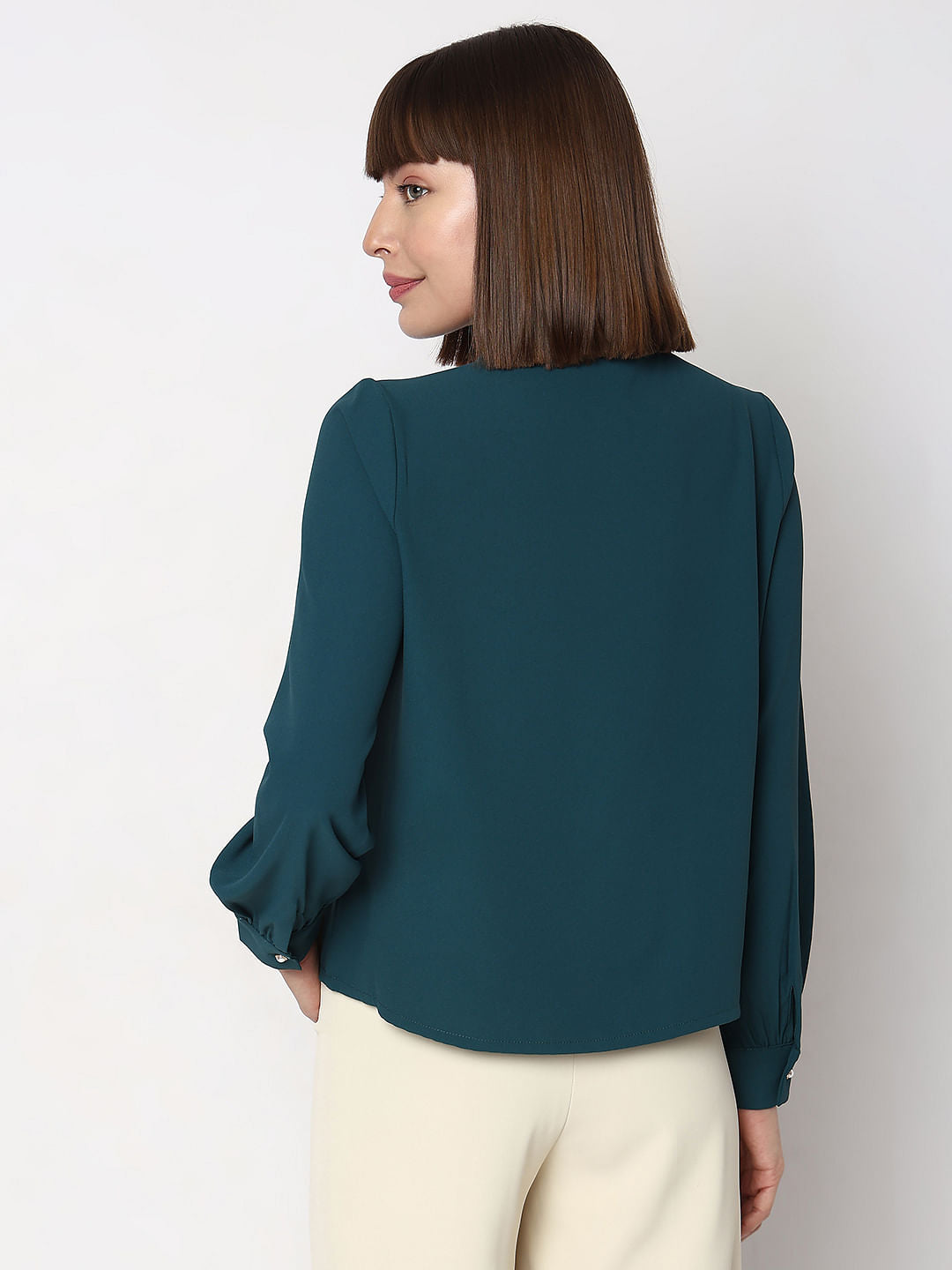 Green Full Sleeves Top