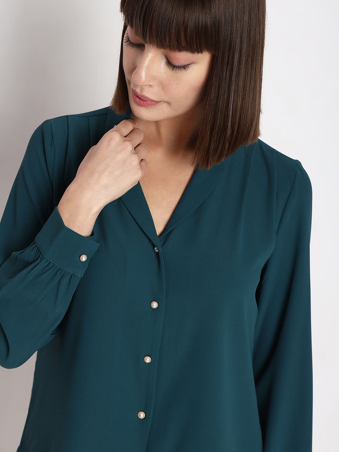 Green Full Sleeves Top