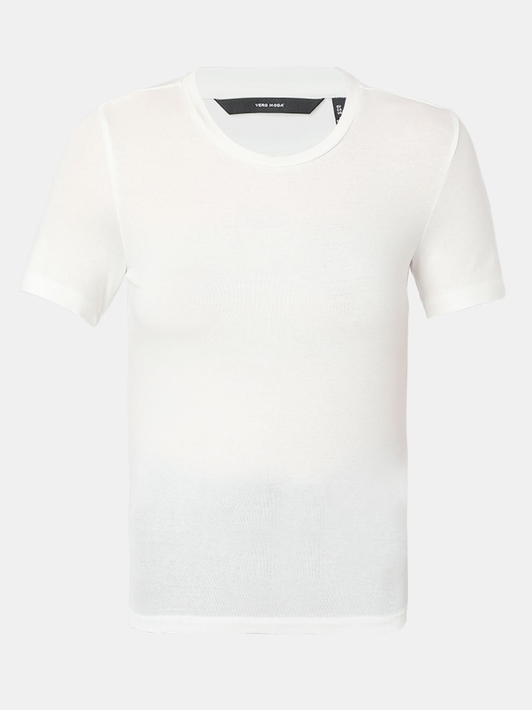 White Solid T-Shirt