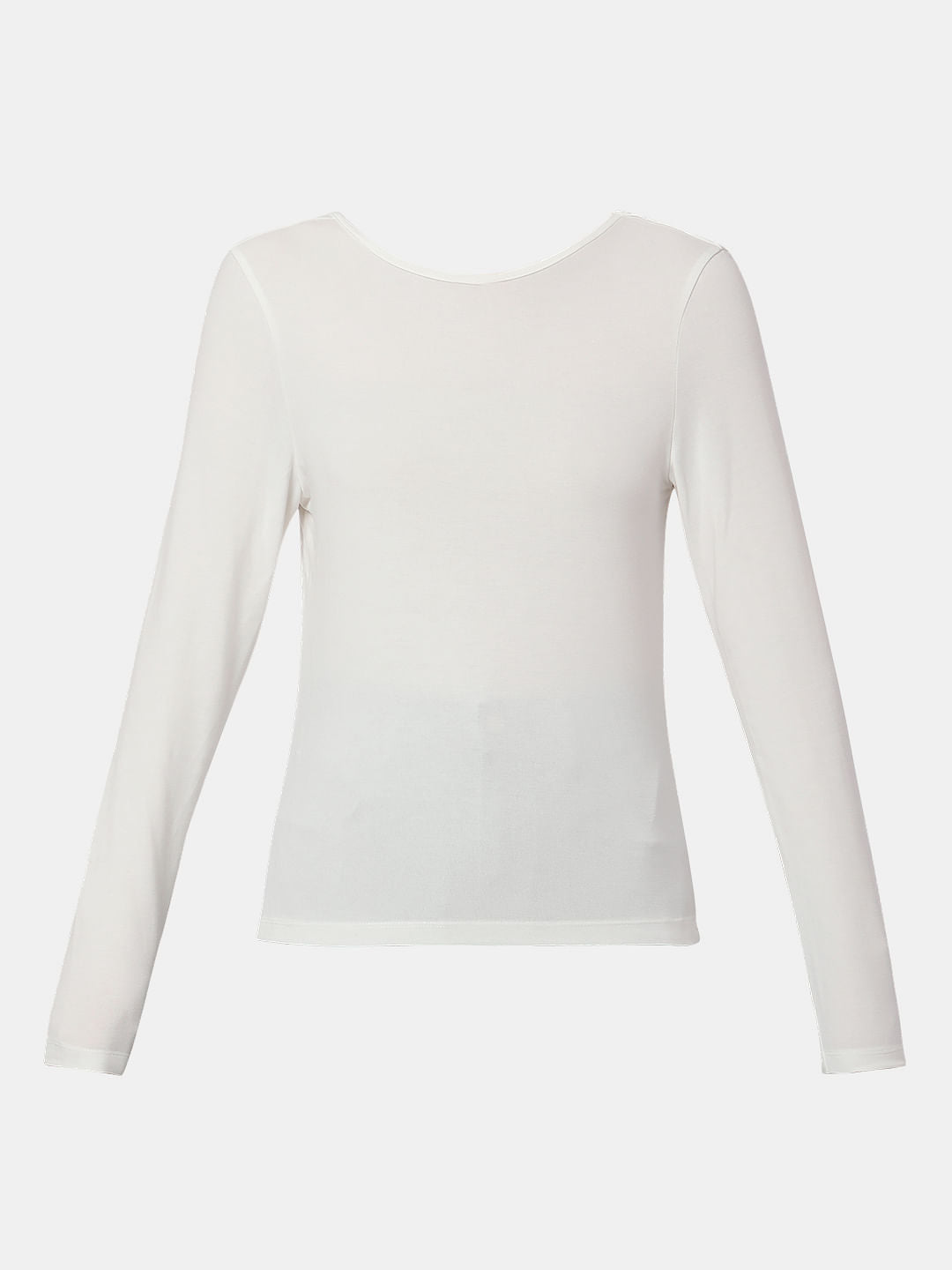 White O-Neck Top
