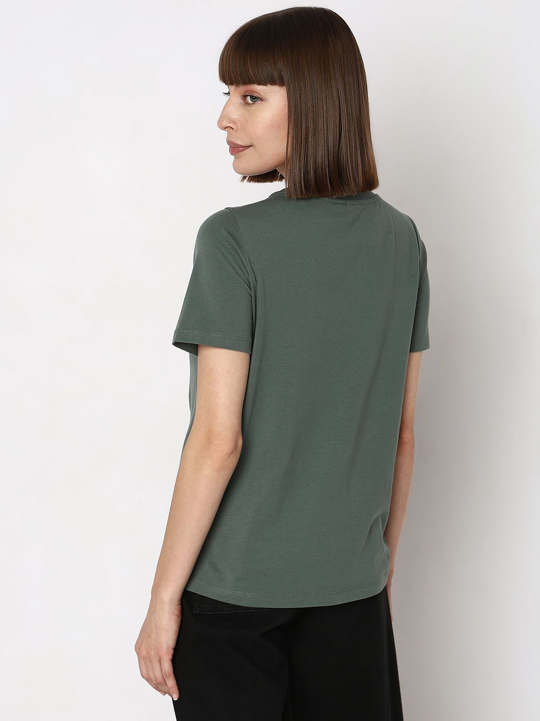Green Graphic Print T-Shirt