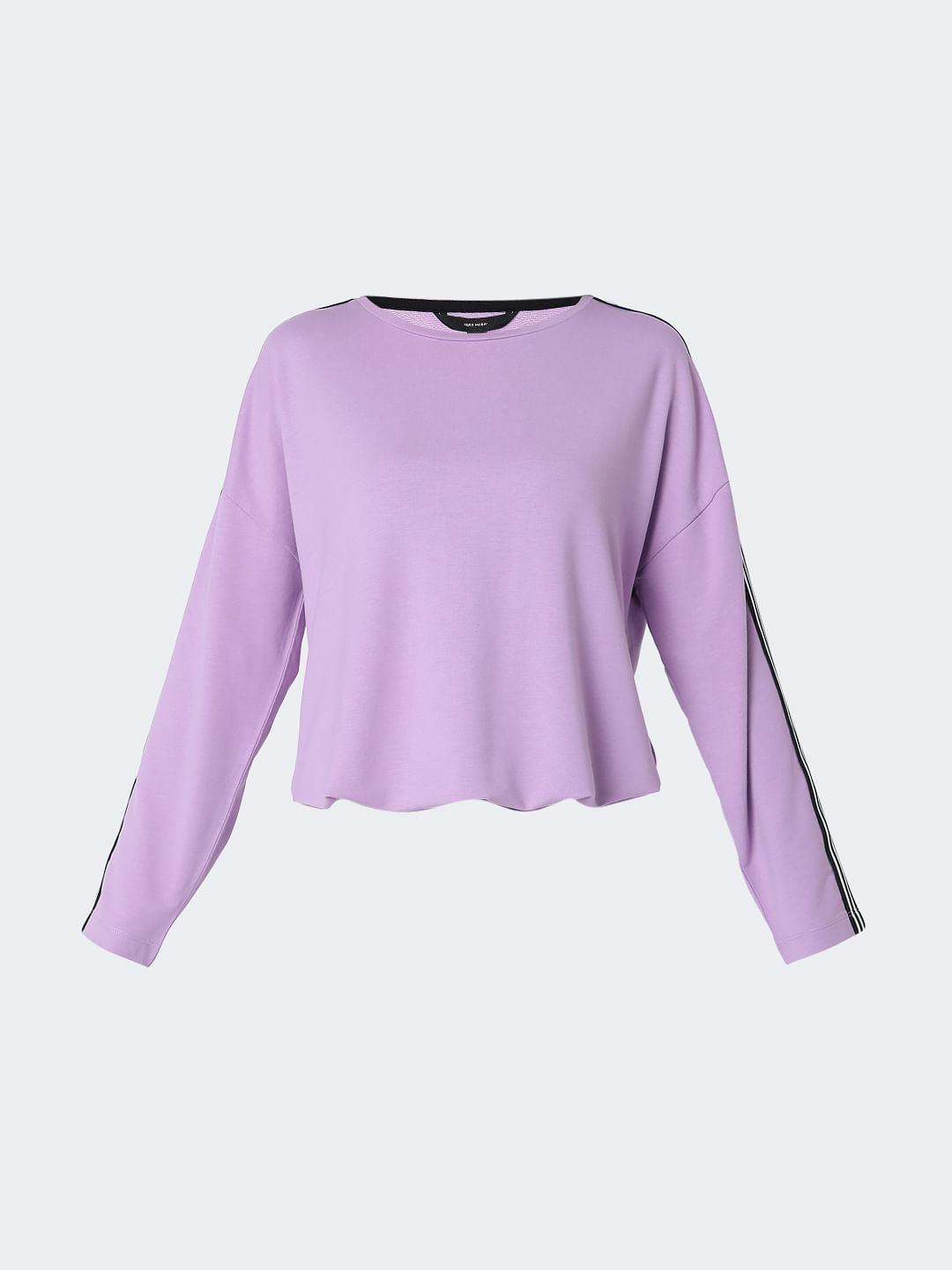 Purple Tape Detail Co-Ord Set Sweatshirt