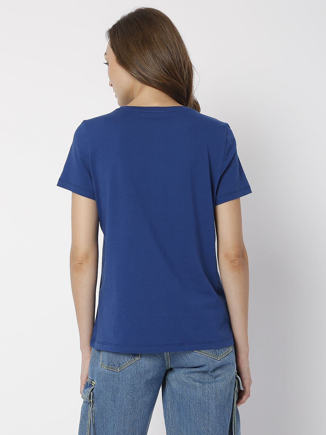 Blue Graphic Print T-Shirt
