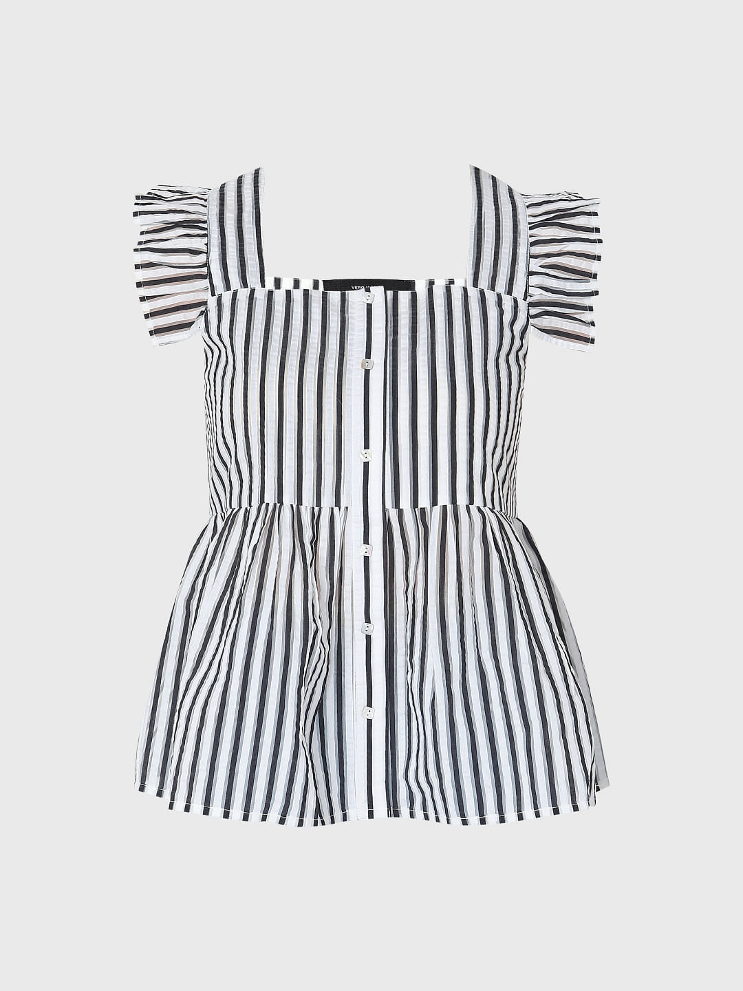 White Striped Top