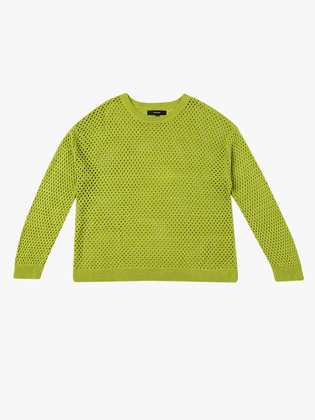 Curve Green Pointelle Sweater