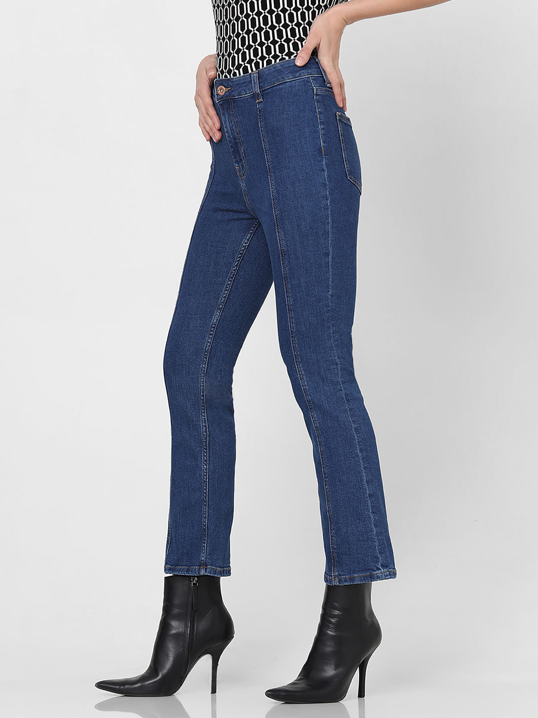 Blue High Rise Petra Bootcut Jeans
